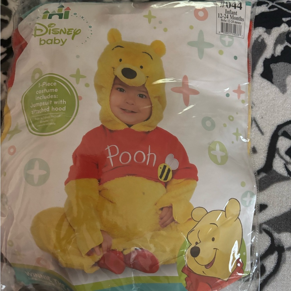 Disney Baby Pooh Yellow and Red Costume